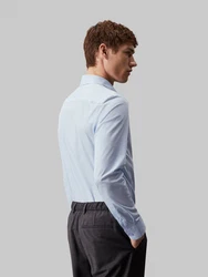 Calvin Klein Businesshemd STRETCH POPLIN SLIM SHIRT Hellblau