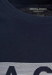 Jack & Jones T-Shirt JJECORP LOGO blau/grau/bordeaux/wei