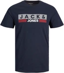 Jack & Jones T-Shirt JJECORP LOGO blau/grau/bordeaux/wei Jack & Jones T-Shirt JJECORP LOGO blau/grau/bordeaux/wei