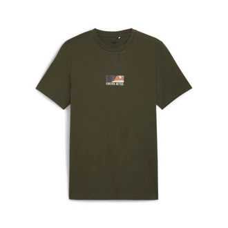 PUMA T-Shirt BETTER SPORTSWEAR TEE Dunkelgrün/Khaki