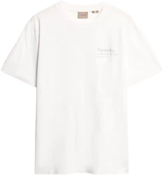 Superdry T-Shirt CORE LOGO CITY LOOSE TEE Weiß/Beige/Khaki/Hellblau