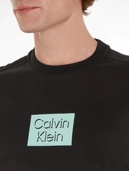 Calvin Klein T-Shirt CUT OUT SHADOW LOGO Schwarz/Hellblau