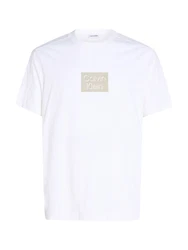 Calvin Klein T-Shirt CUT OUT SHADOW LOGO Weiß/Beige