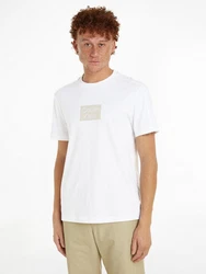 Calvin Klein T-Shirt CUT OUT SHADOW LOGO Weiß/Beige