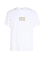 Calvin Klein T-Shirt CUT OUT SHADOW LOGO Weiß/Beige