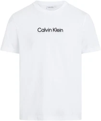 Calvin Klein T-Shirt FLOCK LOGO T-SHIRT schwarz/wei