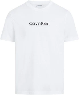 Calvin Klein T-Shirt FLOCK LOGO T-SHIRT schwarz/wei