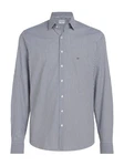 Calvin Klein Langarmhemd POPLIN STRIPE SLIM SHIRT Hellblau/Grau/Rot/Dunkelrot/Blau