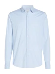 Calvin Klein Langarmhemd POPLIN STRIPE SLIM SHIRT Hellblau/Blau