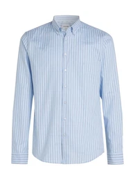 Langarmhemd OXFORD 2 TONES STRIPE SLIM SHIRT mit Knopfleiste