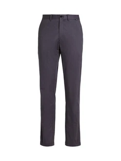 Calvin Klein Herren Hosen 'MODERN TWILL SLIM CHINO' Lila/Dunkelblau/Grau
