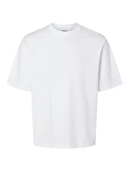 SELECTED HOMME Rundhalsshirt SLHLOOSEOSCAR SS O-NECK TEE NOOS weiß