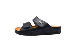Yu&Luk Pantolette Schlappen Schwarz/Hellblau/Dunkelblau/Blau