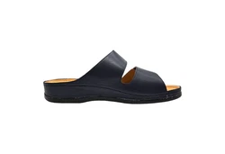 Yu&Luk Pantolette Schlappen Schwarz/Hellblau/Dunkelblau/Blau