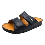 Yu&Luk Pantolette Schlappen Schwarz/Hellblau/Dunkelblau/Blau
