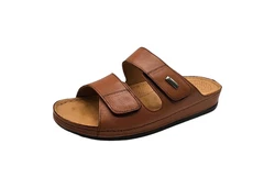 Yu&Luk Pantolette Schlappen Braun/Beige/Dunkelbraun