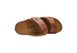 Yu&Luk Pantolette Schlappen Braun/Beige/Dunkelbraun