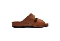 Yu&Luk Pantolette Schlappen Braun/Beige/Dunkelbraun