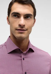 Eterna Langarmhemd SLIM FIT Lila/Rosa