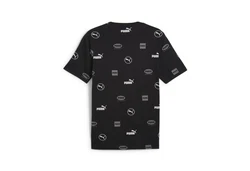 PUMA T-Shirt POWER AOP TEE Schwarz/Dunkelblau