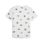 PUMA T-Shirt POWER AOP TEE Weiß/Silber/Grau