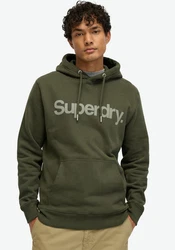 Superdry Kapuzensweatshirt Core Logo City Loose Hood army khaki