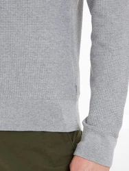 Calvin Klein Rundhalspullover WAFFLE STRUCTURE SWEATER 