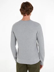 Calvin Klein Rundhalspullover WAFFLE STRUCTURE SWEATER 