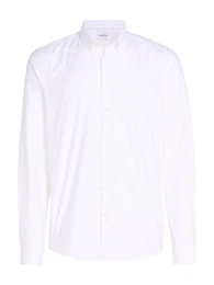 Langarmhemd OXFORD SOLID SLIM SHIRT mit Logoprgung