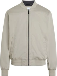 Calvin Klein Collegejacke SATEEN STRETCH HERO BOMBER Khaki/Beige
