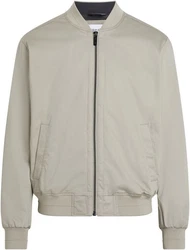 Calvin Klein Collegejacke SATEEN STRETCH HERO BOMBER Khaki/Beige