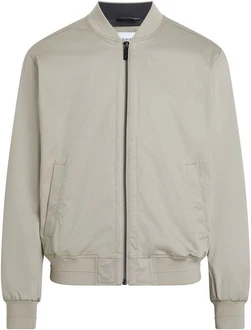 Calvin Klein Collegejacke SATEEN STRETCH HERO BOMBER Khaki/Beige