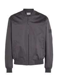 Calvin Klein Collegejacke SATEEN STRETCH HERO BOMBER Hellgrau/Dunkelgrau/Grau
