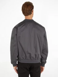 Calvin Klein Collegejacke SATEEN STRETCH HERO BOMBER Hellgrau/Dunkelgrau/Grau