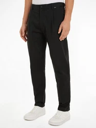Calvin Klein Modern Twill Tapered Pleat Pants Schwarz/Rot/Bordeaux