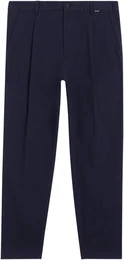 Bgelfaltenhose MODERN TWILL TAPERED PLEAT PANTS mit Logoprgung