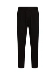 Calvin Klein Modern Twill Tapered Pleat Pants Schwarz/Khaki