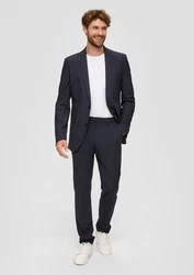 s.Oliver BLACK LABEL Stoffhose s.O PURE Slim Fit Anzughose schwarz
