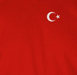Shirtracer T-Shirt Wappen Trkei Logo (Turkey Trkiye 2024) Rot/Dunkelrot/Lila