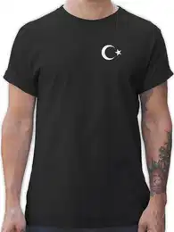 T-Shirt Wappen Trkei Logo, Turkey Trkiye 2026 Fussball WM Fanartikel