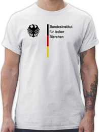 T-Shirt Bundesinstitut fr lecker Bierchen, Bier Saufen Sauf Malle Bierliebha 2026 Fussball WM Fanartikel
