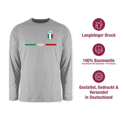 Shirtracer Rundhalsshirt Italien Trikot Wappen Fanartikel Gelb/Hellblau/Rosa/Rot