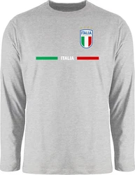 Shirtracer Rundhalsshirt Italien Trikot Wappen Fanartikel Gelb/Hellblau/Rosa/Rot