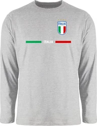 Shirtracer Rundhalsshirt Italien Trikot Wappen Fanartikel Gelb/Hellblau/Rosa/Rot