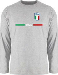 Rundhalsshirt Italien Trikot Wappen, Italia mit Stolz, Italienisches Fan-Motiv 2026 Fussball WM Fanartikel