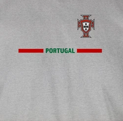 Shirtracer Tanktop Portugal Trikot Wappen Fan-Motiv 2024 Fußball EM Fanartikel Grau/Braun/Rot/Silber