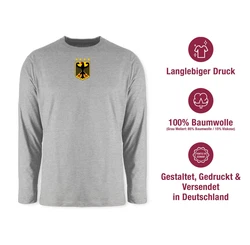 Shirtracer Rundhalsshirt Deutschland Wappen Germany Bundesadler Deutschland Adler 2024 Fussball EM Fanartikel 