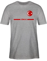 Shirtracer T-Shirt Trkei Trikot Wappen Trkiye mit Stolz Trkisches Fan-Motiv 2024 Fussball EM Fanartikel 2026