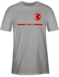 Shirtracer T-Shirt Trkei Trikot Wappen Trkiye mit Stolz Trkisches Fan-Motiv 2024 Fussball EM Fanartikel 2026
