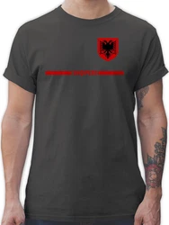 Shirtracer T-Shirt Albanien Trikot Wappen Shqipri Fan-Motiv Fussball EM Fanartikel 